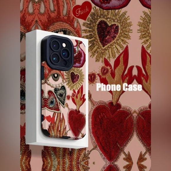 iPhone 16 Pro Max Case – Sacred Heart & Evil Eye Art Design,Chic & Protective - Picture 3 of 6